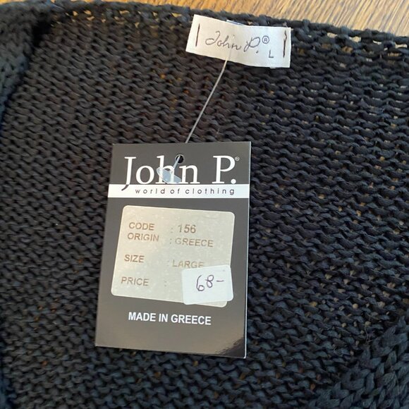 (3) John P. cardigan sweater & pullover L womens NWT Greece tan pink black - Picture 9 of 12